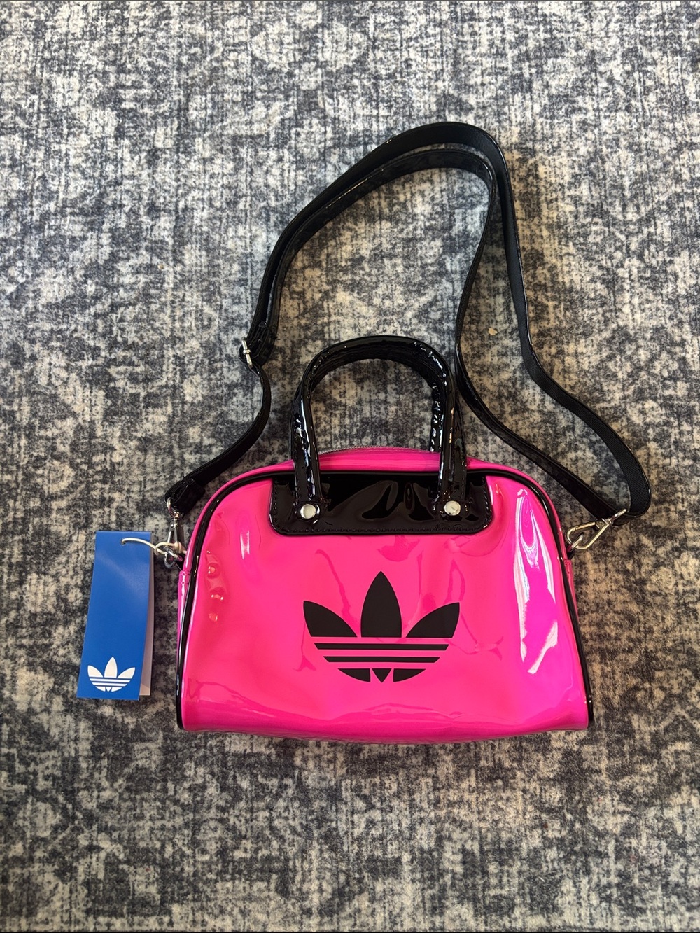 New Rare/Sold Out adidas Originals Adicolor Mini Bowling Bag - glossy pink